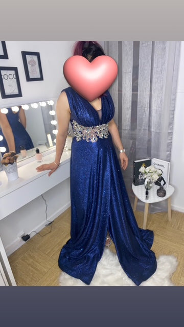 Robe de soirée bleu