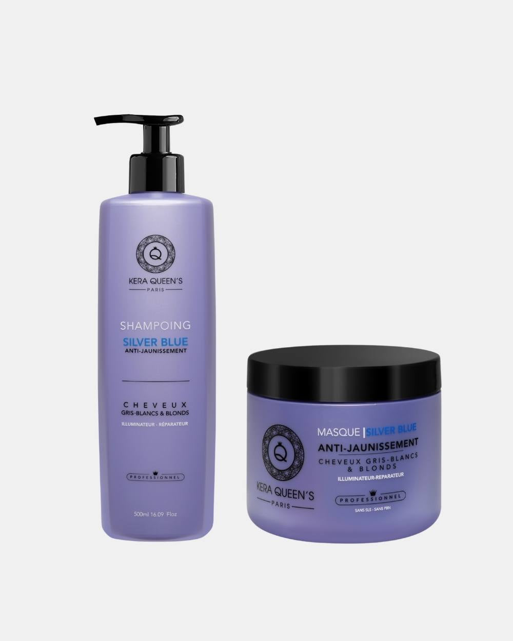 Gamme Kératine et Silver blue
